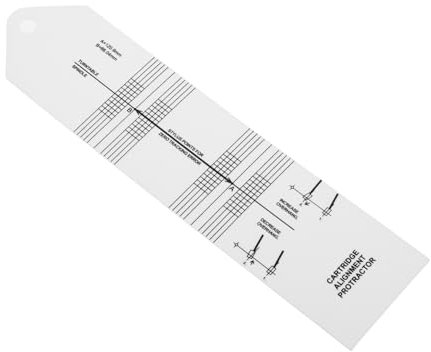 TOGEVAL Calibrador De Cartuchos De Vinilo Herramienta De Alineación De Discos De Vinilo Transportador De Alineación De Tocadiscos Para Ajuste De Brazo De Tocadiscos