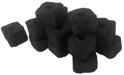 iplusmile Charbon de Bambou Noir sans Fumée pour Barbecue Polyvalent Charbon Odorless Solide pour Pique-niques en Plein Air et Foyer Extérieur