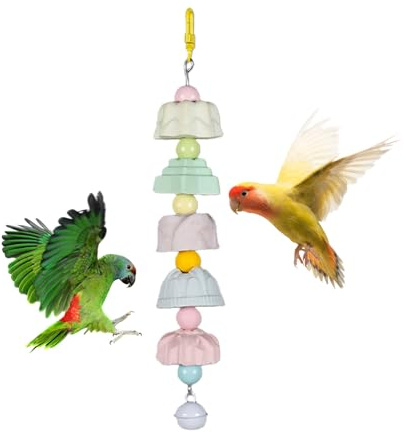 Genérico Juguetes Masticables para Periquitos - Accesorios Multifuncionales De Masticación para Mascotas, De Masticación para Aves De Gran Tamaño - para Periquito Agapornis Cotorras