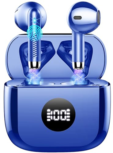 Cuffie Bluetooth Auricolari Bluetooth 5.4, Cuffie Wireless con 4 ENC Cancellazione Rumore Mic, Cuffie in Ear 40 Ore di Riproduzione, Cuffie Senza Filo HiFi Stereo IP7 Impermeabili per iOS & Android