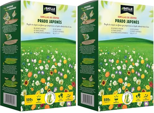 Semillas Batlle Césped Prado Japonés - 0.5kg (Paquete de 2)