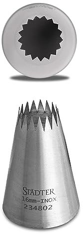 Städter 234802 Tülle, Edelstahl, Silber, 16mm