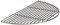Kamado Joe KJ-HCG Classic Joe Half Moon Cooking Grate, Steel, 1