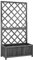 vidaXL Tannenholz Massiv Garten Spalier mit Blumenkasten Gartenspalier Rankgitter Rankhilfe Pflanzkasten Blumenkübel Schwarz 70x30x135cm