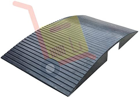 ANSNOW Rampes de Pont Routier Pour Voiture – Rampe de Seuil En Caoutchouc Robuste, Rampe de Seuil Portable Pour Fauteuils Roulants, Voitures, Caravanes, Chariots, Fente Pour Carte, Protège Les Câble