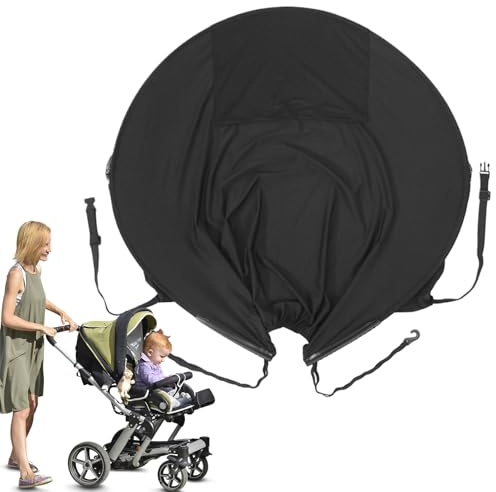 Housse D'Ombrelle Pour Poussette Voile De Protection Pour | Protection Solaire Légère Et Compacte Pour Courses, Randonnée, Pique-Nique, Camping Et