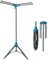 Maxland Portable Heavy Duty Tripod Clothes Airer 33 Hanger - Laundry Rail Dryer Folding Stand Rack Home Indoor | Drip Drying | Foldable Space Saving