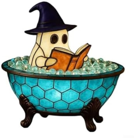 Halloween Bubble Bath Lamp LED Color Changing Lamp Light For Festive Home Decor Floating Illusion LED Lamp For Countertops Shelves Bathtub Areas