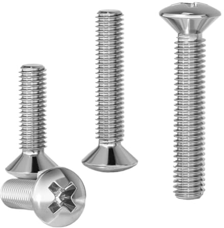 Tornillo Cabeza Oval Avellanado Cruz Acero 304