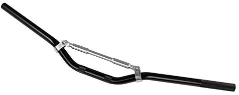 Manubrio Alluminio Moto Scooter Cross Enduro Piega Alta diametro 22 mm Nero