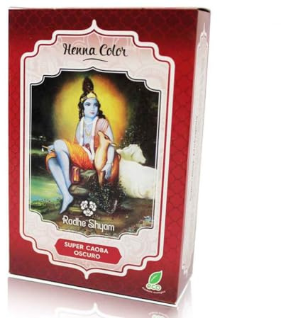 Henna Radhe Shyam Super Caoba Oscuro Polvo
