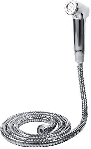 Wakects Bidet Pulvérisateur, Accessoire WC Hygiène Personnelle Ensemble Bidet À Main Support Mural Pommeau De Douche et Flexible de 150 Cm