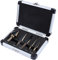5Pcs Foret étagé en Acier HSS Perceuse d'étape Ti Foret Fraise Meche Etage Kit de Forage étagé Forets Étagés Fraises Coniques Cobalt Forets étagés, avec boîtier en Aluminium