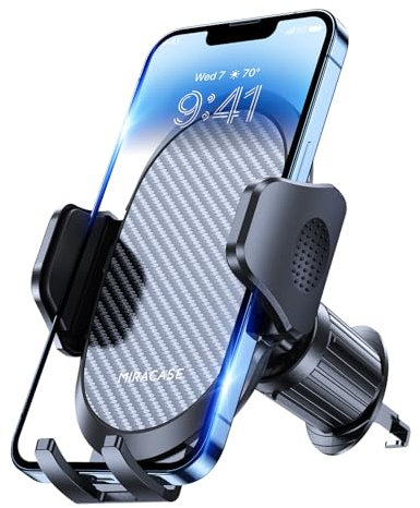 Miracase 360 Grad Drehbar Handyhalterung Auto Lüftung,Kfz Handyhalterung Lüftung mit Haken, Universal Autohalterung fur iPhone 16/15/14/13/12 Pro Max Plus,Galaxy S25/S24/S23/S22 Ultra A55/A54/A53