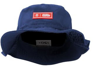 Manufaktur13 Boonie-hatt – fiskehatt, fiskarhatt, solhatt med UV-skyddsfaktor 50+, buskhatt, slapphatt, 100 % vegansk (Riot Gear), marinblå, En Storlek