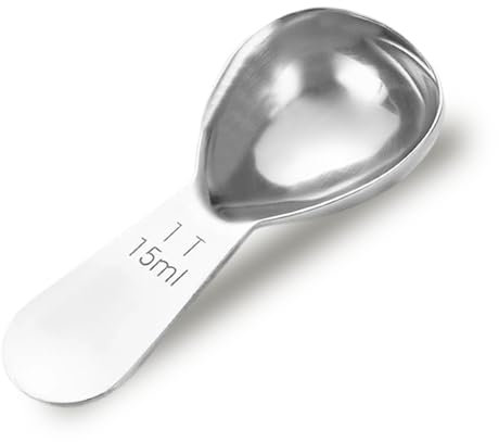 Cuillère à café - Cuillère à café - 15 ml - En acier inoxydable - Avec poignée courte - Réutilisable - Cuillère à café - Cuillère à café - Pour mesurer le café et le sucre en poudre