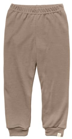 Engel Natur | Kinder Jogginghose Bequemhose | 70% Wolle (Merino), 30% Seide | GOTS Zertifiziert (DE/NL/SE/PL, Numerisch, 92, Regular, Sand)