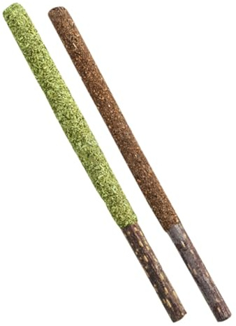 UPKOCH Lot de 12 Bâtonnets à Lécher pour Chats, Friandises Comestibles à l'herbe à Chat et Fruit Gallique, Naturels, Stimulation Dentaire, pour Usage Intérieur, Animaux de Compagnie