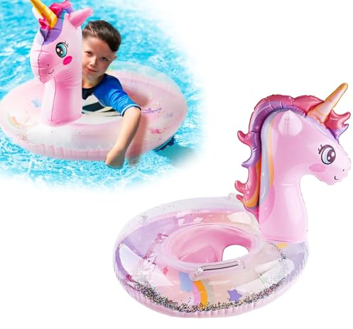 Baby Swim Float with Seat, Unicorn Pool Ring, 1-5 Years for Children