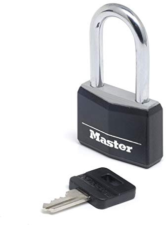 MASTER LOCK 9140EURDBLKLF Vorhängeschloss 40mm Aluminium schwarze Farbe - Hohe Bügel