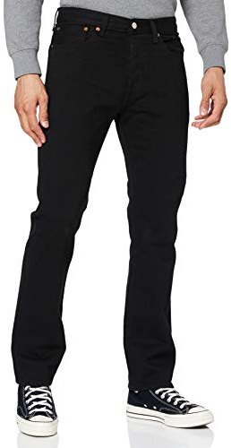 Levi's Hombre 501 Original Fit Vaqueros, Stonewashed Black, 40W / 32L