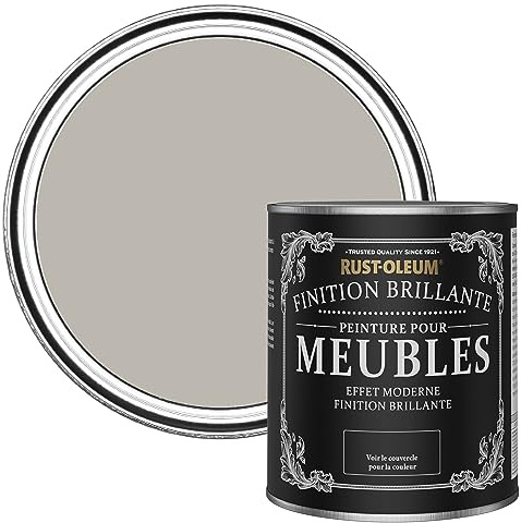 Rust-Oleum Grey Furniture & Skirting Board Paint in Gloss Finish - Gorthleck 750ml