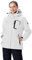 Rdruko Ladies Fleece Jackets Thermal Fleece Lined Windproof Outdoor Waterproof Jacket for Walking Hiking Skiing Snowboarding White L