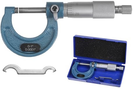 sourcing map Micrómetro exterior 0-1 pulgada herramienta de medición 0.000000000000000000