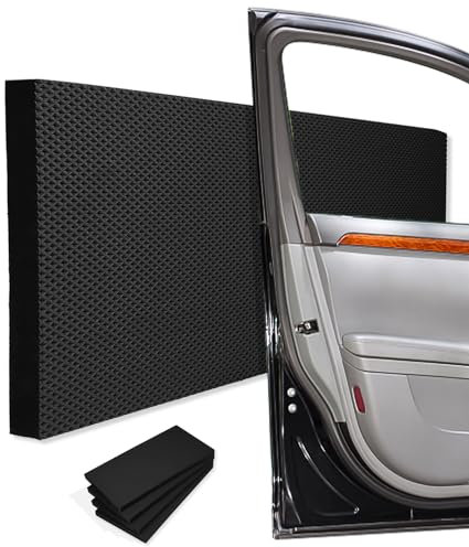 Jissta 4 x Protector Pared Garaje Autoadhesivos, 40 x 20 x 2cm Protector Columna Garaje, Protección Garaje Parking, para Protección de Paredes Garaje, Puertas y Parachoques, Negro