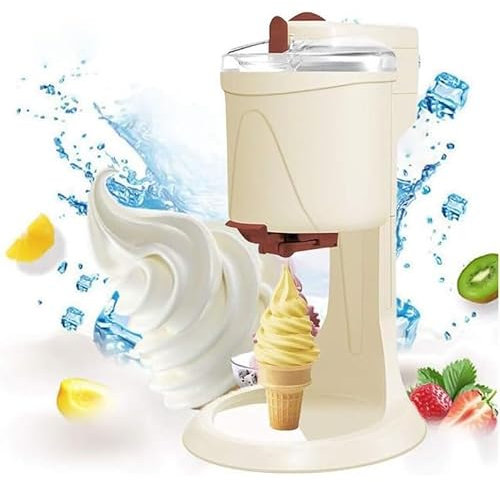 SZAJOR Mini-Eismaschinen, Softeismaschine, vollautomatische Eiswaffelmaschine
