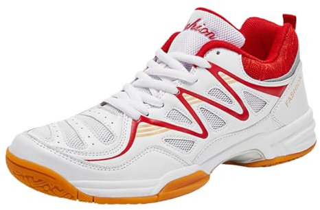 Viaoragiosa Chaussure Badminton Homme,Chaussures De Tennis De Badminton,Chaussures Squash Et Badminton,D'EntraîNement en Cour D'IntéRieur,Anti-Slip LéGer,pour Badminton,Tennis De Table,Squash