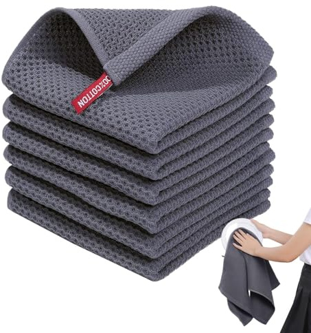 Genérico Paños para Lavar Platos,Trapos para Lavar Platos, Toallas absorbentes de algodón para secar Platos, Juego de Toallas de Cocina Multiusos para Secado de Cocina, para Cuencos, ollas, encimeras