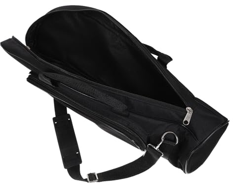 COSMEVIVI Étui de Trompette Portable Petit Format Noir Bandoulière, Paquet de Transport Rembourré Antichoc et Résistant à L'humidité, pour Protection et Stockage Sécurisé