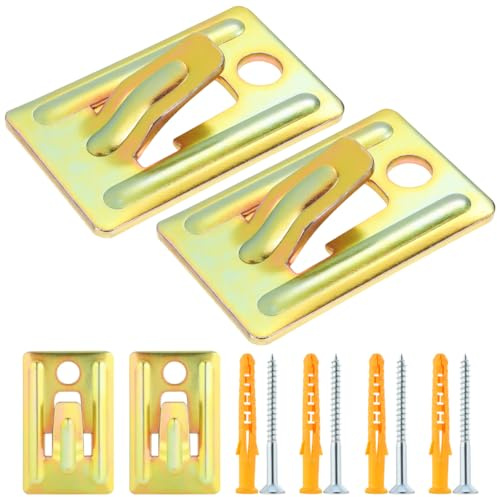 ULTECHNOVO Kit De Fixation Murale Pour Chauffe-Eau 4 Pièces Support Mural Avec Crochets Antidérapants Pour Cloisons Creuses Installation Facile Et Charge Élevée