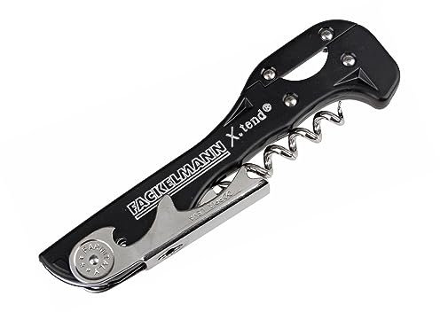 FMprofessional 21489 Kellnerkorkenzieher, Edelstahl, schwarz, 50 x 50 x 20 cm