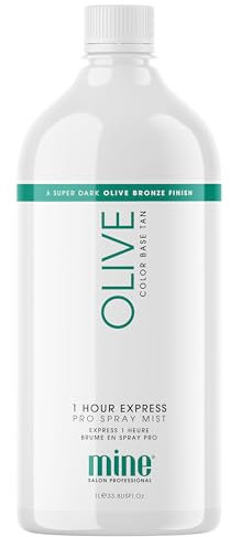 Minetan Profi-Sprühbräune Von - Olive Sprühbräune - Ein Natürliches, Olivbraunes Hautfinish - 1-Stündige Expressbräuner, 1l - Sprühbräunungslösung
