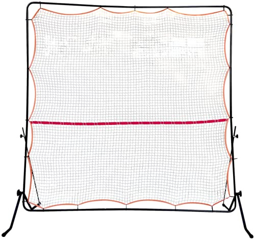 Tourna Rally Pro Adjustable Tilt Rebound Net (7x7 ft) for Tennis and Pickleball, Black