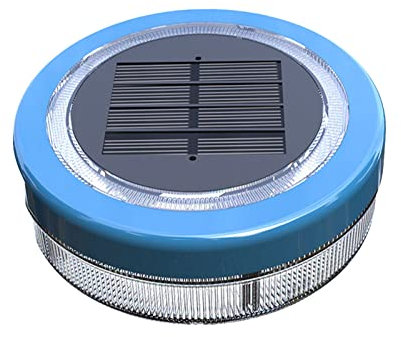 Lumière de Piscine Solaire Flottant Eclairage LED Lumière Bleue Étanche Boule Lampe Solaire pour Bassin Jardin, Piscine, Etang, Plein Air, Décoration de Fête
