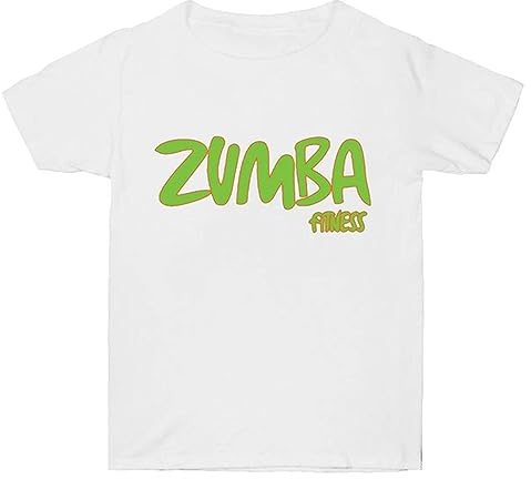 DOBOKS Dames Zumba T-Shirt Graphique Impression Manches Courtes Col Rond Roll Sleeve Casual Top pour Dance Fitness Training