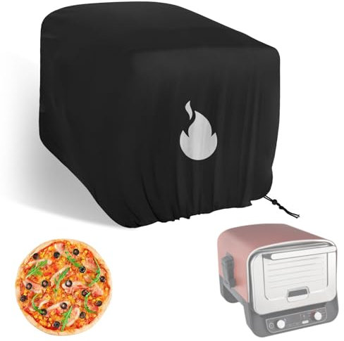 Outdoor Ofenabdeckung Pizzaofen Abdeckung Grillabdeckung Pizzaofen Abdeckhaube Schutzhülle für Pizzaofen Zubehör für OO101 Serie BBQ-Smoker 56 × 47 × 40 cm