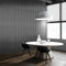 Anttyscar Black and Dark Grey Wood Slat Wallpaper, 3D Natural Wood Effect Panel Wallpaper for Living Room Hallway Stairs Lounge Hall Bedroom Reception Walls