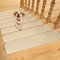 Aenithsy Stair Treads Non Slip Indoor, 15 Pack 76x20cm Stair Runners for Wooden Steps with Reusable Adhesive, Washable Stair Carpet Mats for Elders, Kids and Pets, Beige