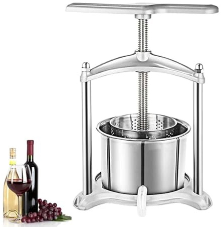 Pressa manuale per succhi, macchina per spremere e separare il vino a mano da 6 litri, per frutta e verdura, strumento per disidratare la cucina