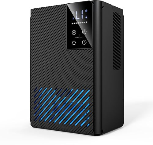 Deumidificatore 2500ML, Deumidificatore Casa Muffa Elettrico, Ultra Silenzioso, Spegnimento Automatico, Purificatore Dell'aria, Contro Umidità e Muffa per Camera da Letto (Nero)