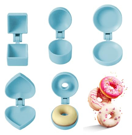 Cake Pop Maker - Set di 5 stampi rotondi per dessert, antiaderenti, con morbida argilla, cioccolato, palline di riso, mochicookie, ideale per compleanni, matrimoni, celebrazioni, vacanze, feste in
