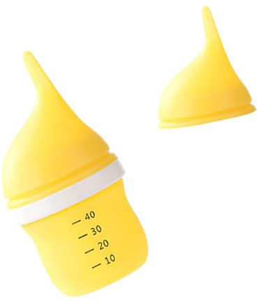 MZRAN Ensemble de biberons en silicone avec tétine souple pour chatons et petits animaux de compagnie, distributeur de lait ergonomique pour chaton et chaton