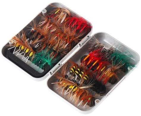Hipzeepo Set di Misti per la Pesca A Mosca: Set di Decorazioni per da Pesca A Mosca, Cintura con Decorativi, Ibridi per la Pesca e la Pesca A Mosca, Esche per Trota A Mosca.