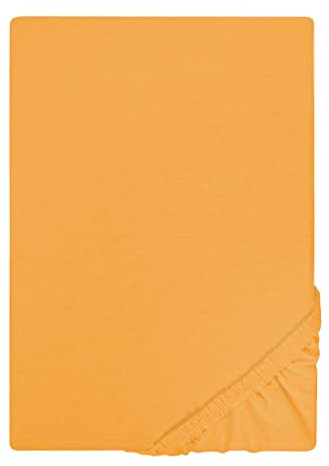 biberna Jersey-Spannbetttuch 0077155 Safran 1x 140x200 cm - 160x200 cm