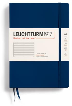 Notes Medium Leuchtturm1917 w linie granatowy 342922