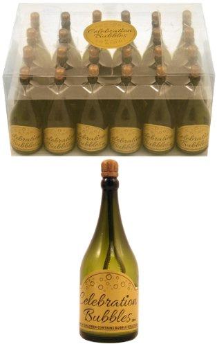 24 Champagne Bottle Wedding Bubble Favours Party Table Decoration Confetti
